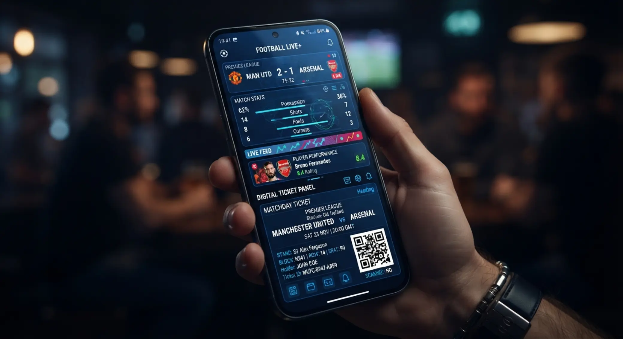 Detail hlavních funkcí mobilní sportovní aplikace